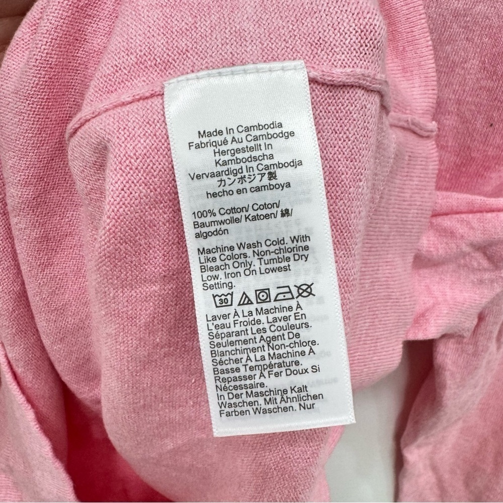 J. Crew Factory Ruffle Neck Crew Neck Sweater Soft Azalea Pink New with tags XL - Picture 5 of 6